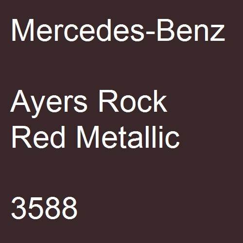 Mercedes-Benz, Ayers Rock Red Metallic, 3588.